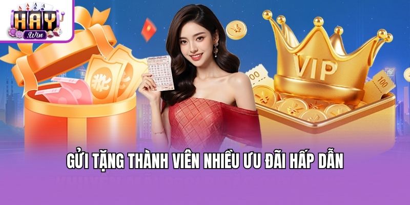 Gửi tặng thành viên nhiều ưu đãi hấp dẫn